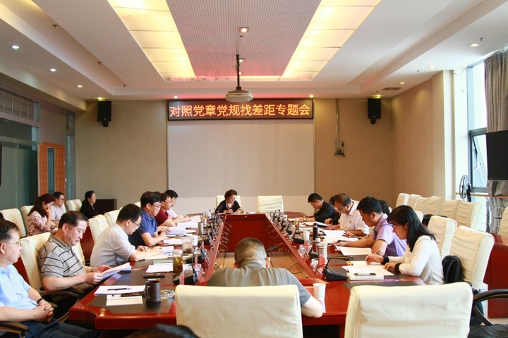 谈球吧集团召开对照党章党规找差距专题会议