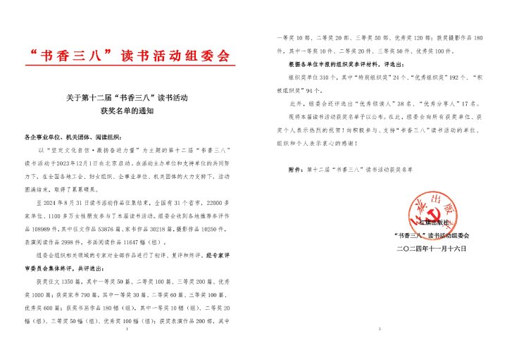 喜报｜云煤集团在全国第十二届“书香三八”读书活动中斩获多项佳绩！