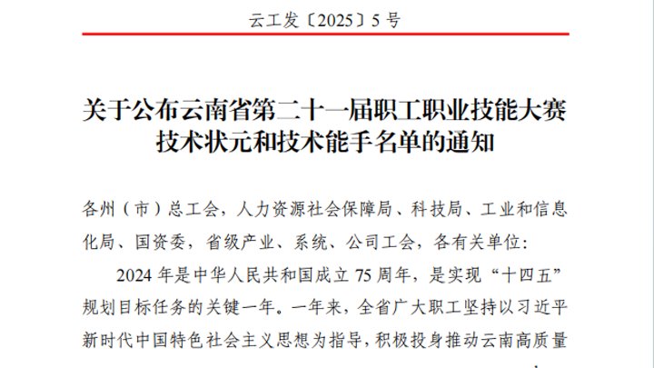 点赞！云煤集团20名职工在省级技能大赛中斩获多项荣誉